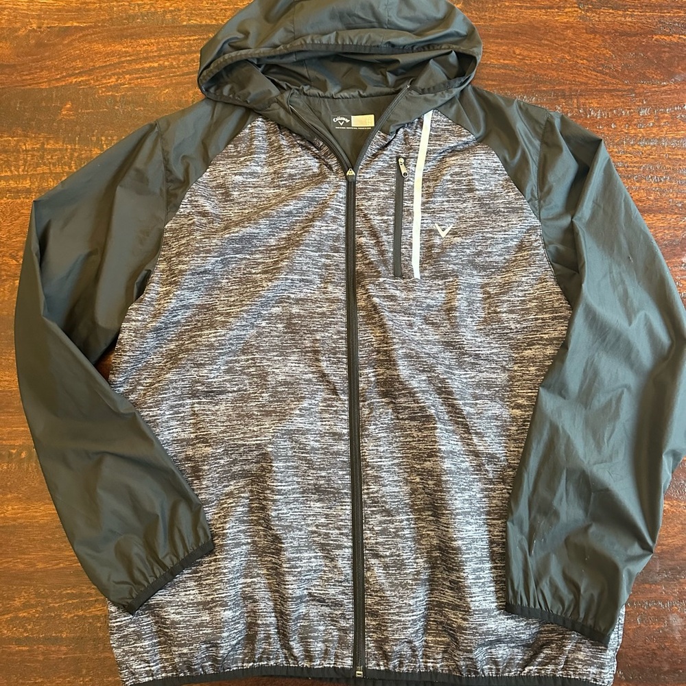Callaway Black and Gray Windbreaker Jacket